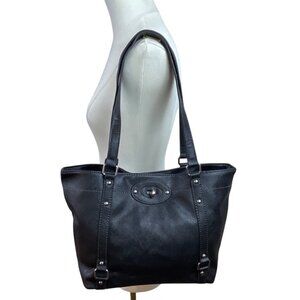 Franco Sarto Classic Black Tote Bag